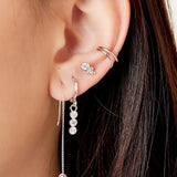 Earcuff Spiral Gold Color Stainless Steel