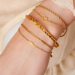 multi-layered stainless steel bracelet 