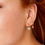 Stainless Steel Colorful Flower Earrings Stainless Steel