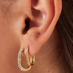 Oval hoops Stainless Steel