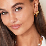 Basic hoop earrings - large Stainless Steel
