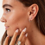 Creoles simple XS Silver Color Stainless Steel