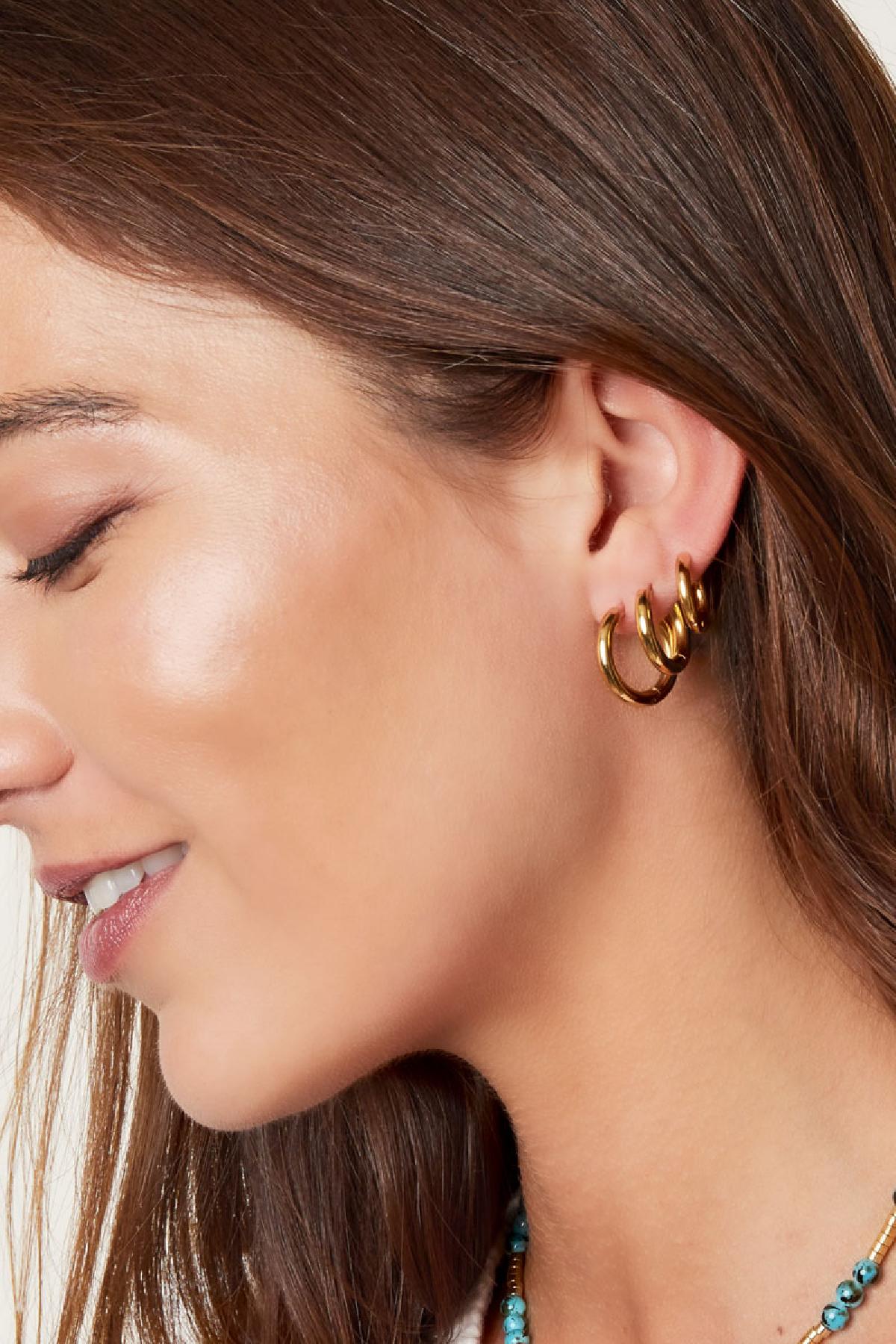 Hoop earrings set of 3