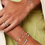 Bracelet three layers of colored details Gold color Stainless Steel
