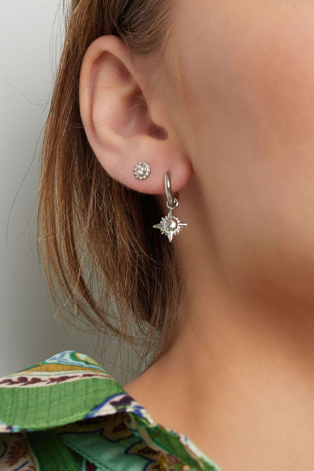 ear studs moon