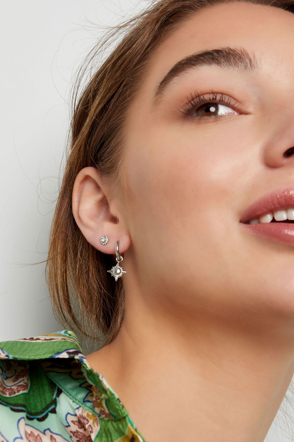 ear studs moon