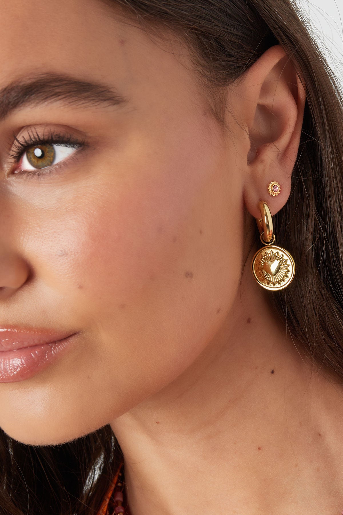 ear studs moon