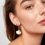 shell stud earrings