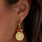 ear studs leaves