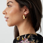 Earrings pointed twist - Silver Color color