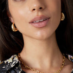 Earrings pointed twist - Silver Color color