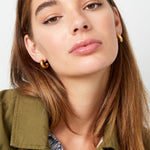 earrings aesthetic basic half small moon