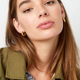 earrings aesthetic basic half small moon