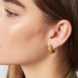 earrings aesthetic basic half small moon