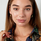 Earrings classy round - Silver Color color