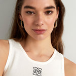 drop shaped earring with stones with balls