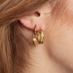 leaf earrings with pearls