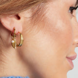 leaf earrings with pearls