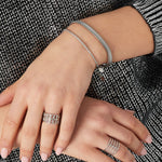 bracelet flat coarse - Gold color-6.0mm