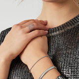 Bracelet jasseron twisted narrow - Silver color-2.0MM
