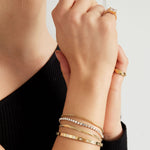 bracelet double layer of stones