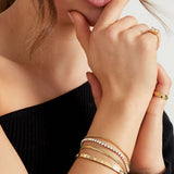 bracelet double layer of stones