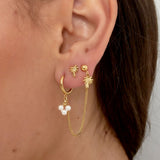 palm tree stud earrings