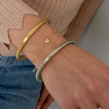 Classic bracelet with hearts - stainless steel