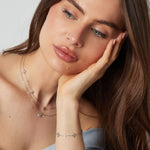 Flower party bracelet - Silver Color color