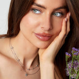Flower party bracelet - Silver Color color