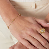 Flower party bracelet - Silver Color color
