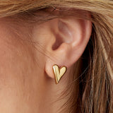 Love studs - Silver Color color