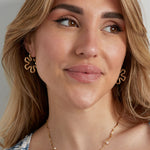 hippie flower earrings