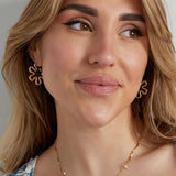 hippie flower earrings