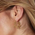 hippie flower earrings