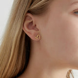 Earrings open your heart