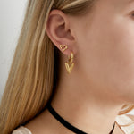 Earrings open your heart