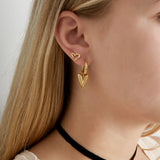 Earrings open your heart