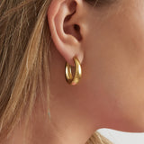 classy hoop earrings