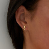 tulip stud earrings