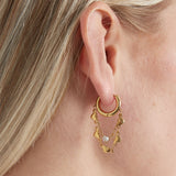 earrings chain of hearts
