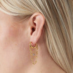 earrings chained up