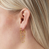 earrings chained up