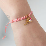 palm paradise bracelet - orange and 