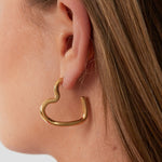 open heart earrings
