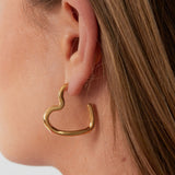 open heart earrings
