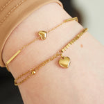 bracelet simple heart