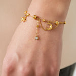 trendy moon bracelet