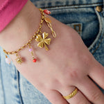 good luck babe charm bracelet
