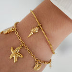simple seashell bracelet